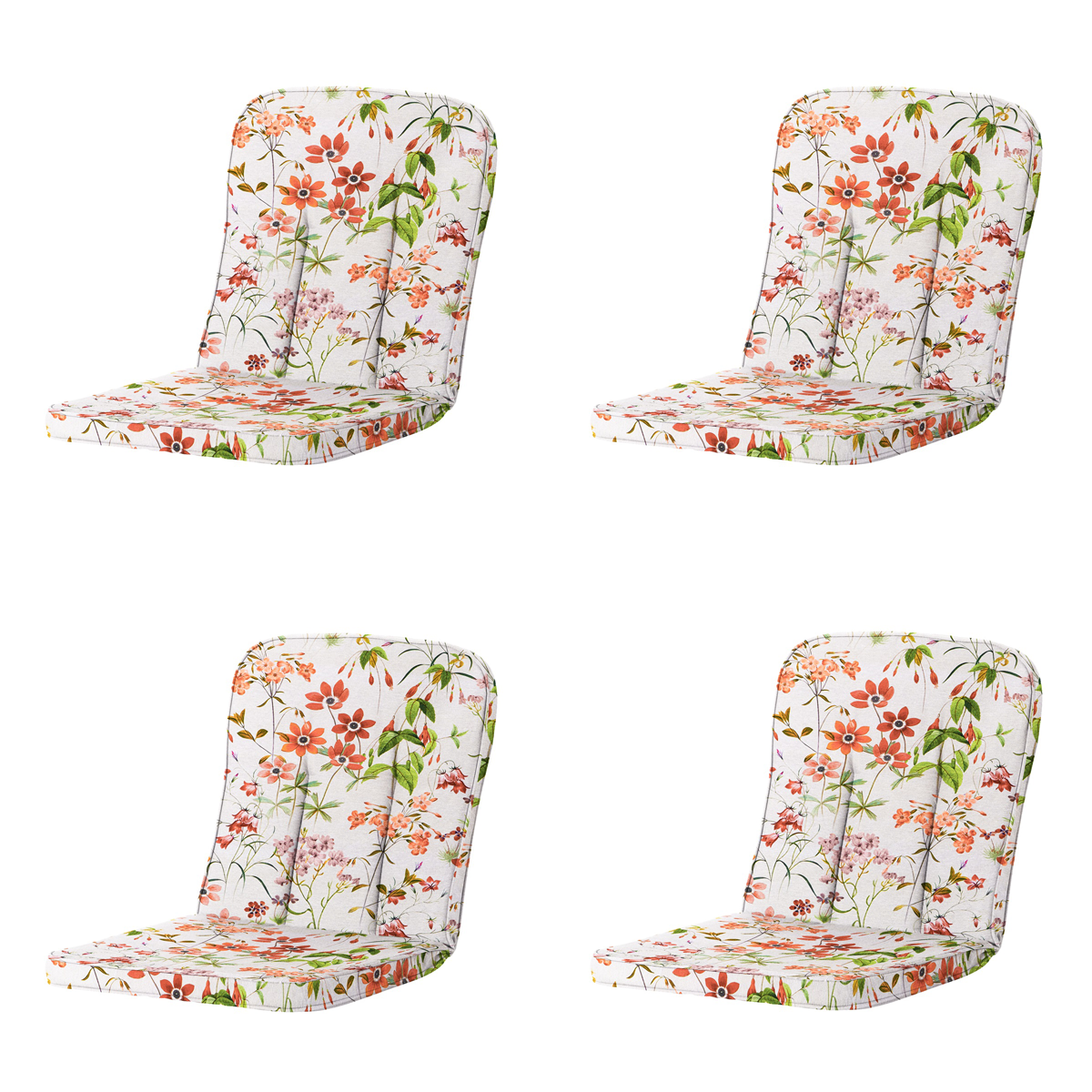 Madison -  Tuinkussen Classic/Bora/Antigua Hermitage Milly natural - Ca. 94x48 cm - Set van 4