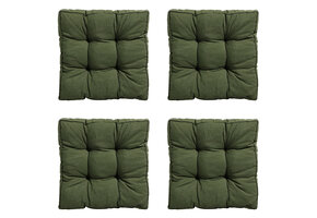 Madison -  Zitkussen Florance Panama green - Ca. 47x47 cm - Set van 4