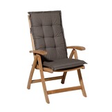 Madison -  Tuinstoelkussen Lage Rug Oxford taupe - Ca. 105x50 cm - Set van 4