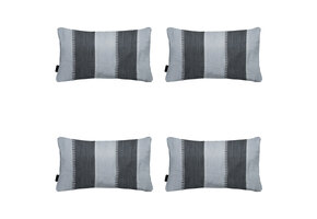 Madison -  Sierkussen Banda grey - Ca. 30x50 cm - Set van 4