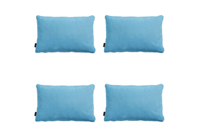 Madison -  Sierkussen Panama aqua - Ca. 40x60 cm - Set van 4