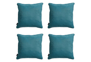 Madison -  Sierkussen Panama sea blue - Ca. 45x45 cm - Set van 4