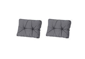 Madison -  Florance Zitkussen Panama grey - Ca. 43x60 cm - Set van 2