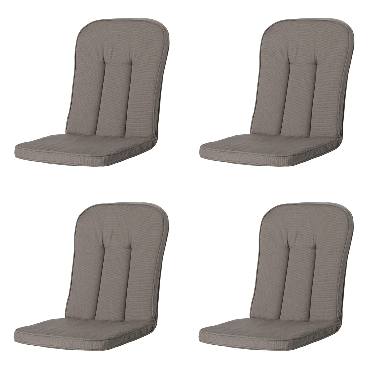 Madison -  Tuinkussen Carlo / Calvia Rib liver - Ca. 100x48 cm - Set van 4