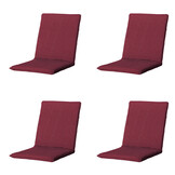 Madison -  Stapelstoelkussen Panama bordeaux - Ca. 97x49 cm - Set van 4