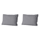 Madison -  Lounge Rugkussen Oxford grey - Ca. 40x60 cm - Set van 2