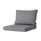 Madison -  Lounge Rugkussen Oxford grey - Ca. 40x60 cm - Set van 2