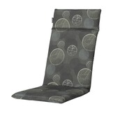 Madison -  Tuinstoelkussen Hoge Rug Circle green - Ca. 120x50 cm - Set van 4