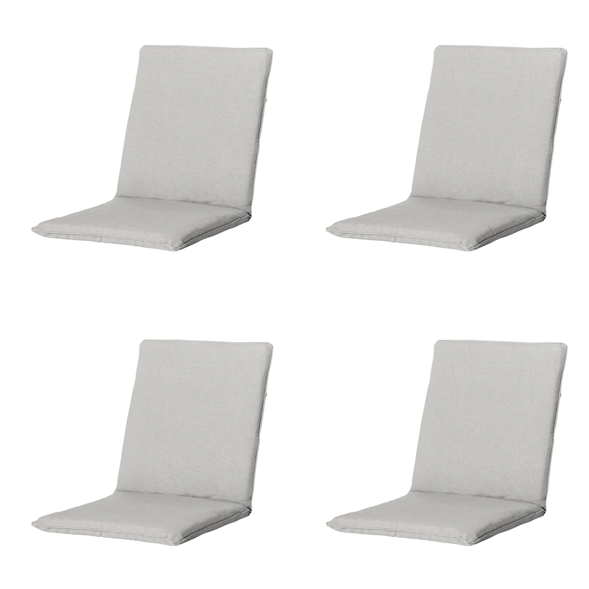 Madison - Stapelstoelkussen Panama linnen - Ca. 97x49 cm - Set van 4