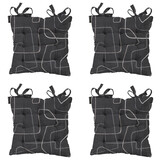 Madison -  Zitkussen Toscane Joah grey - Ca. 46x46 cm - Set van 4