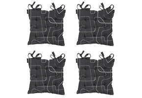 Madison -  Zitkussen Toscane Joah grey - Ca. 46x46 cm - Set van 4