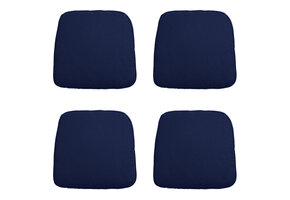 Madison -  Zitkussen Wicker Panama indigo - Ca. 48x48 cm - Set van 4