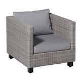 Madison -  Lounge Profi-Line Zitkussen Manchester light grey - Ca. 60x60 cm - Set van 2