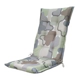 Madison -  Tuinstoelkussen Hoge Rug Grafi sage - Ca. 123x50 cm - Set van 4