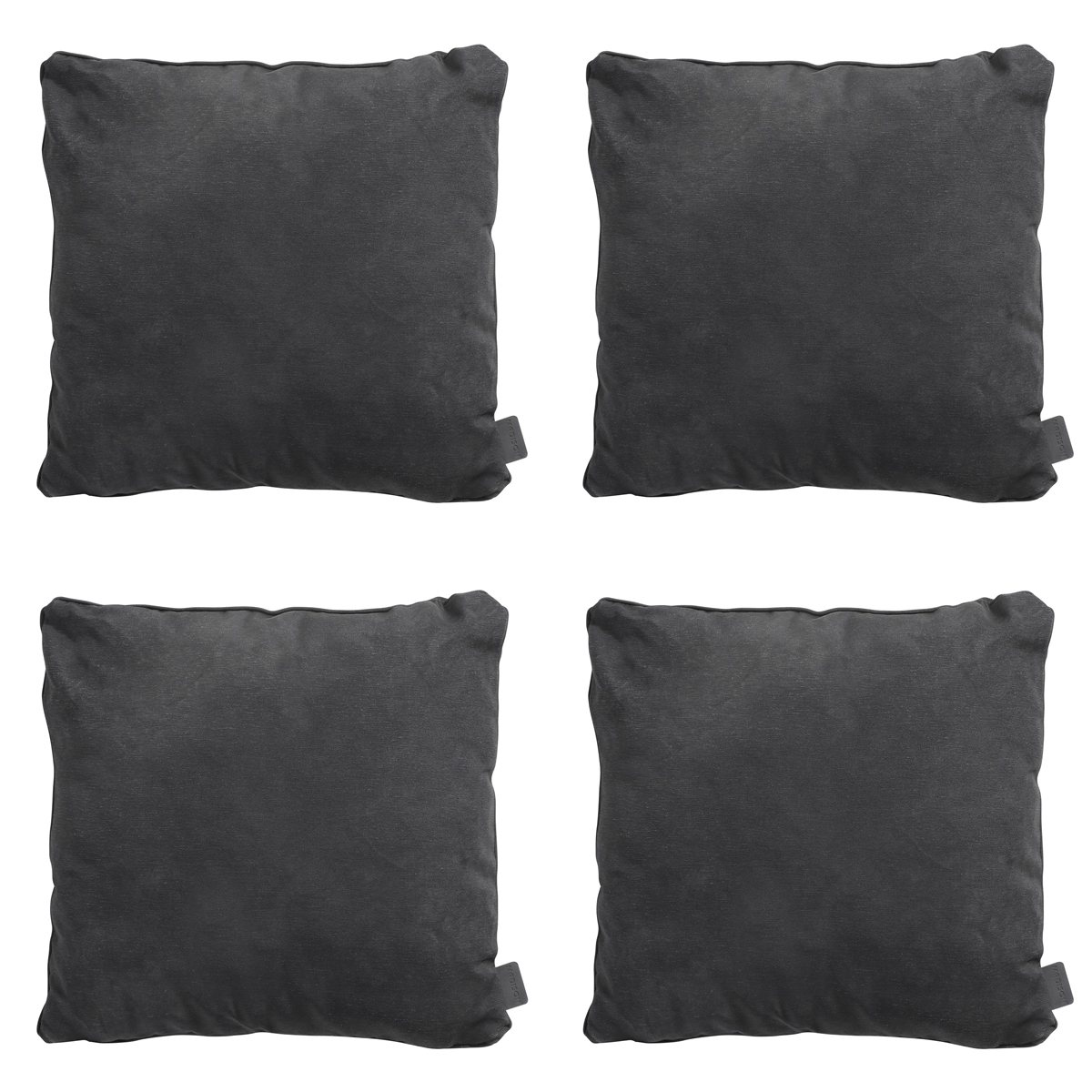 Madison -  Sierkussen Panama black - Ca. 45x45 cm - Set van 4