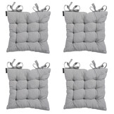 Madison -  Zitkussen Toscane Napels grey - Ca. 46x46 cm - Set van 4