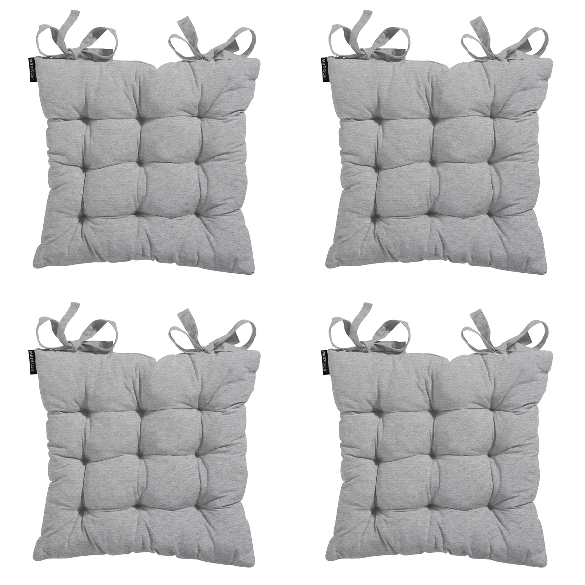 Madison -  Zitkussen Toscane Napels grey - Ca. 46x46 cm - Set van 4