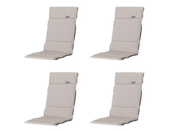 Madison -  Tuinkussen Fiber Deluxe Panama linnen - Ca. 125x50 cm - Set van 4