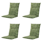 Madison -  Tuinstoelkussen Lage Rug Joah sage - Ca. 105x50 cm - Set van 4