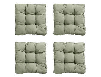 Madison -  Zitkussen Florance Panama sage - Ca. 47x47 cm - Set van 4