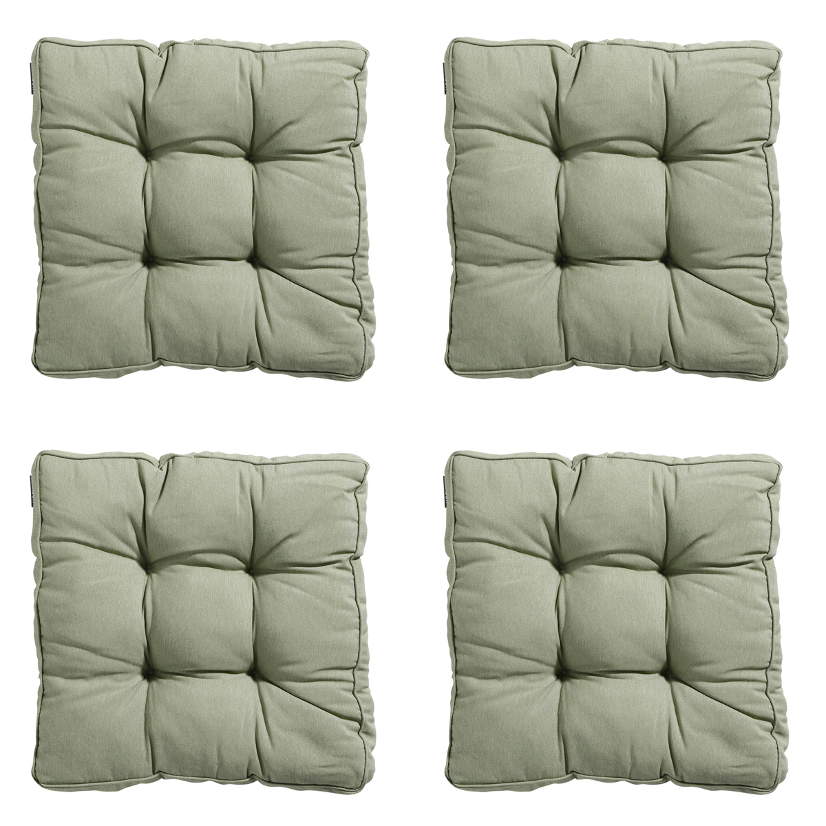 Madison -  Zitkussen Florance Panama sage - Ca. 47x47 cm - Set van 4