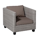 Madison -  Lounge Profi-Line Zitkussen Manchester taupe - Ca. 73x73 cm - Set van 2