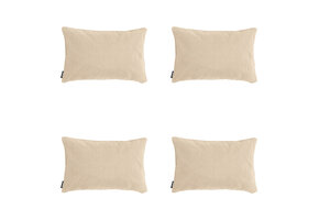 Madison -  Sierkussen Beige canvas eco+ - Ca. 30x50 cm - Set van 4