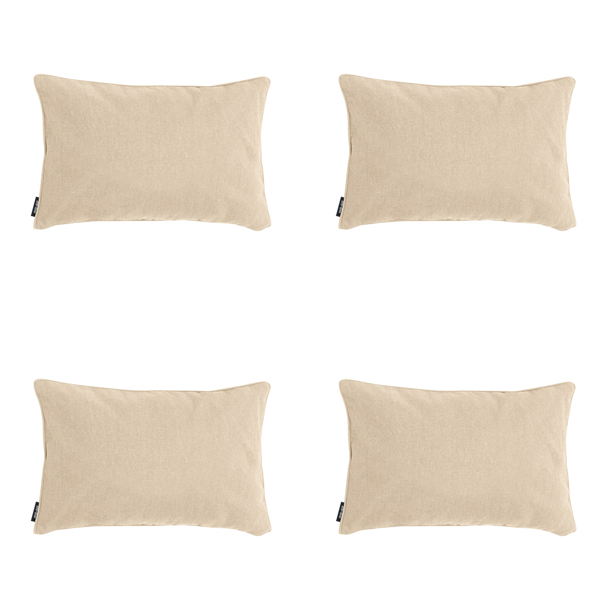 Madison -  Sierkussen Beige canvas eco+ - Ca. 30x50 cm - Set van 4