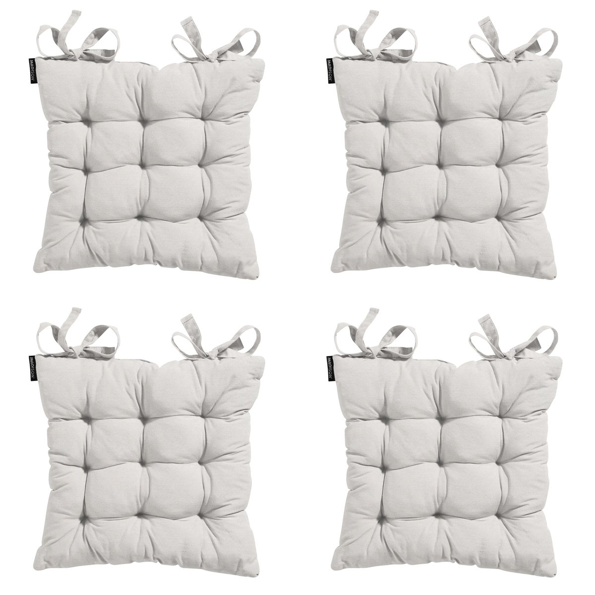 Madison -  Zitkussen Toscane Napels sand - Ca. 46x46 cm - Set van 4