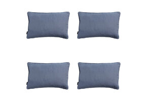 Madison -  Sierkussen Panama safier blue - Ca. 40x60 cm - Set van 4