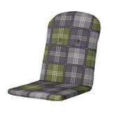 Madison -  Kuipstoelkussen Hoge Rug Patchy olive - Ca. 96x45 cm - Set van 4