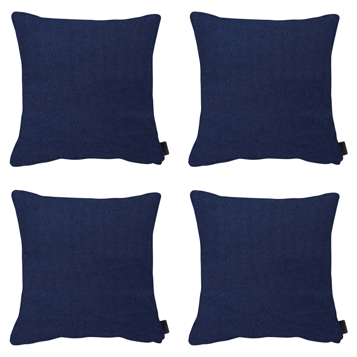 Madison -  Sierkussen Panama indigo - Ca. 60x60 cm - Set van 4