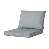 Madison -  Lounge Rugkussen Basic grey - Ca. 43x73 cm - Set van 2