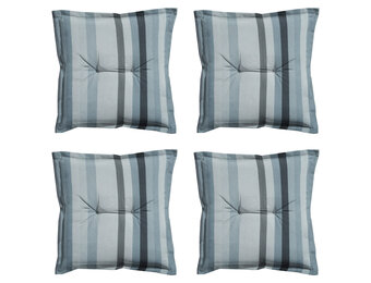 Madison - Zitkussen Righe grey - Ca. 50x50 cm - Set van 4