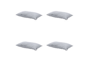 Madison -  Hoofdkussen Panama light grey - Ca. 24x40 cm - Set van 4