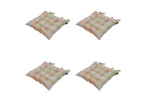 Madison -  Zitkussen Toscane Joah terra - Ca. 46x46 cm - Set van 4