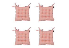 Madison -  Zitkussen Toscane Napels salmone - Ca. 46x46 cm - Set van 4