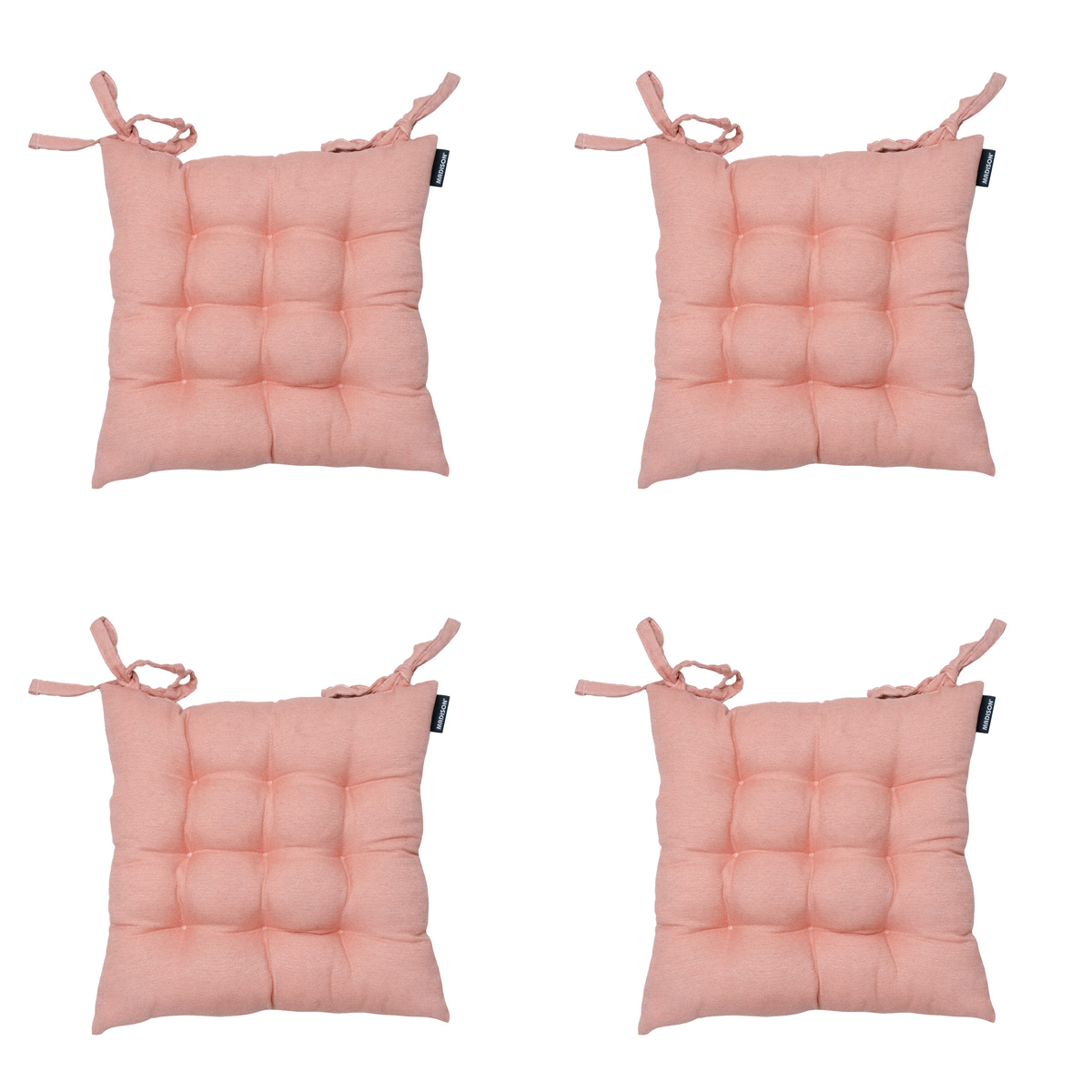 Madison -  Zitkussen Toscane Napels salmone - Ca. 46x46 cm - Set van 4