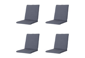 Madison -  Stapelstoelkussen Manchester denim grey - Ca. 97x49 cm - Set van 4