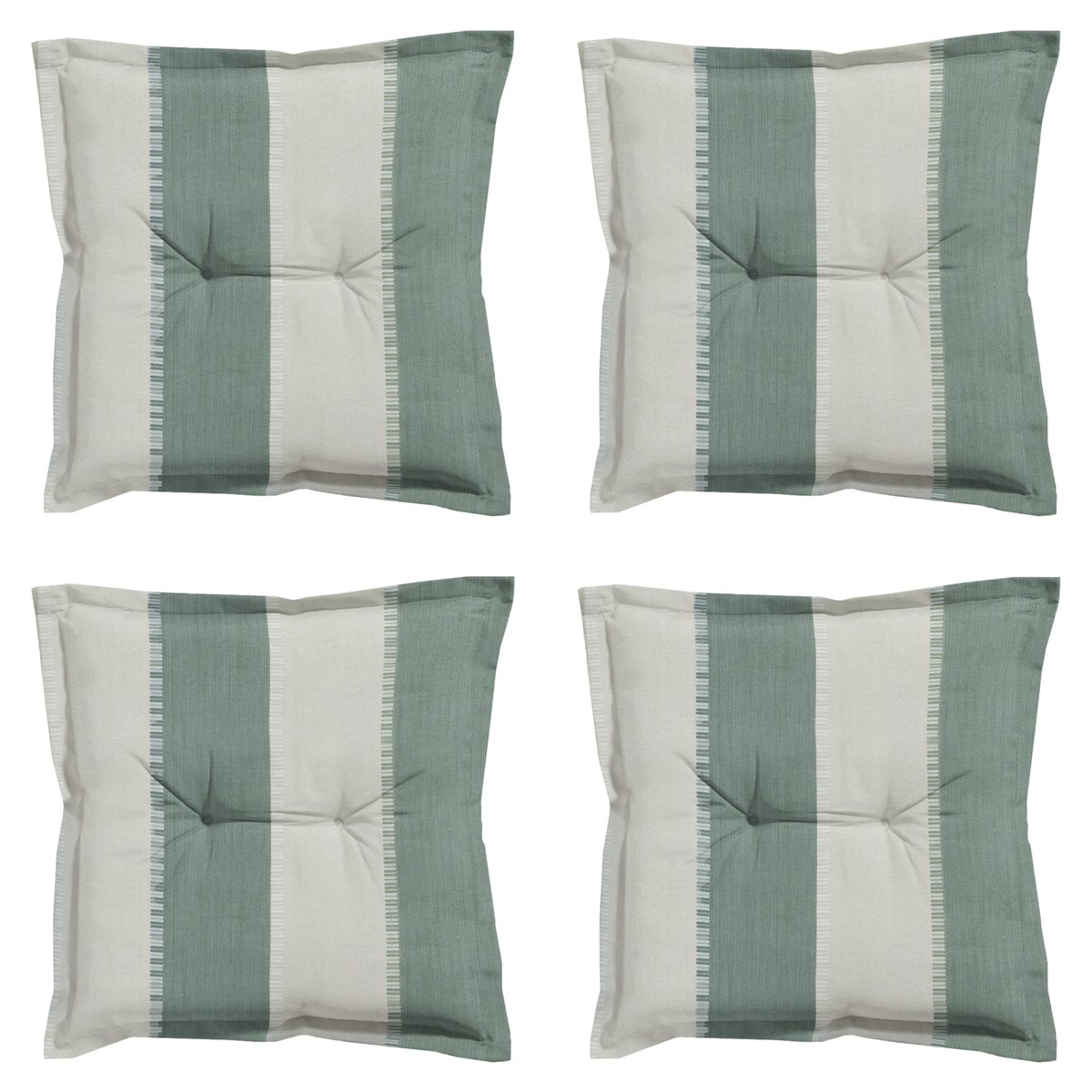 Madison -  Zitkussen Banda kaki - Ca. 50x50 cm - Set van 4