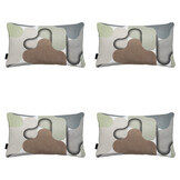 Madison -  Sierkussen Grafi sage - Ca. 30x50 cm - Set van 4