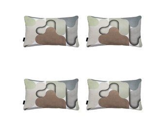 Madison -  Sierkussen Grafi sage - Ca. 30x50 cm - Set van 4