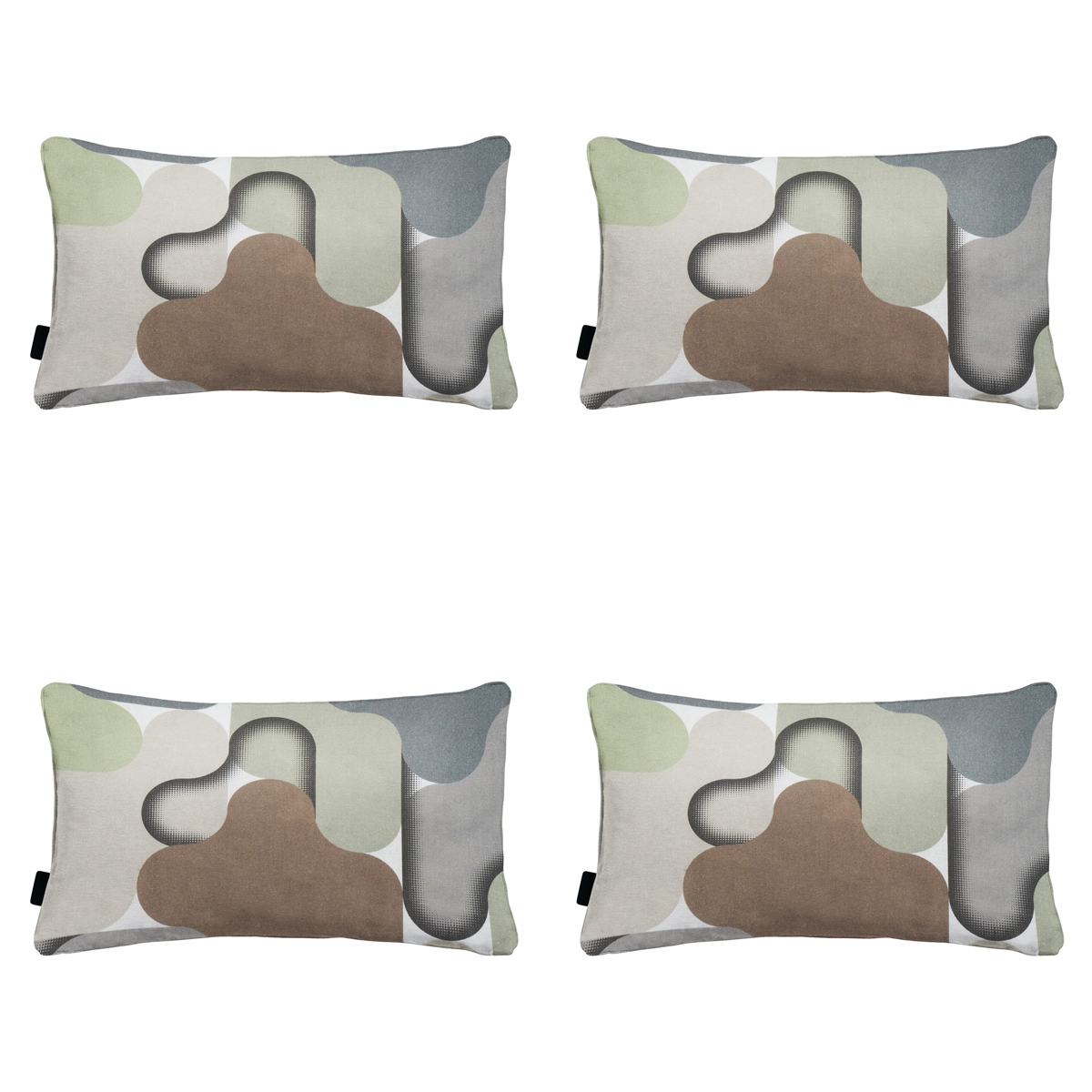 Madison -  Sierkussen Grafi sage - Ca. 30x50 cm - Set van 4