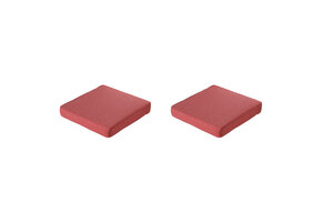Madison -  Lounge Profi-Line Zitkussen Manchester red - Ca. 60x60 cm - Set van 2