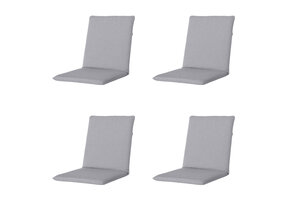 Madison -  Stapelstoelkussen Manchester light grey - Ca. 97x49 cm - Set van 4