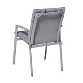 Madison -  Stapelstoelkussen Manchester light grey - Ca. 97x49 cm - Set van 4