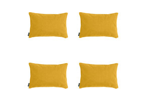 Madison -  Sierkussen Gold canvas eco+ - Ca. 30x50 cm - Set van 4