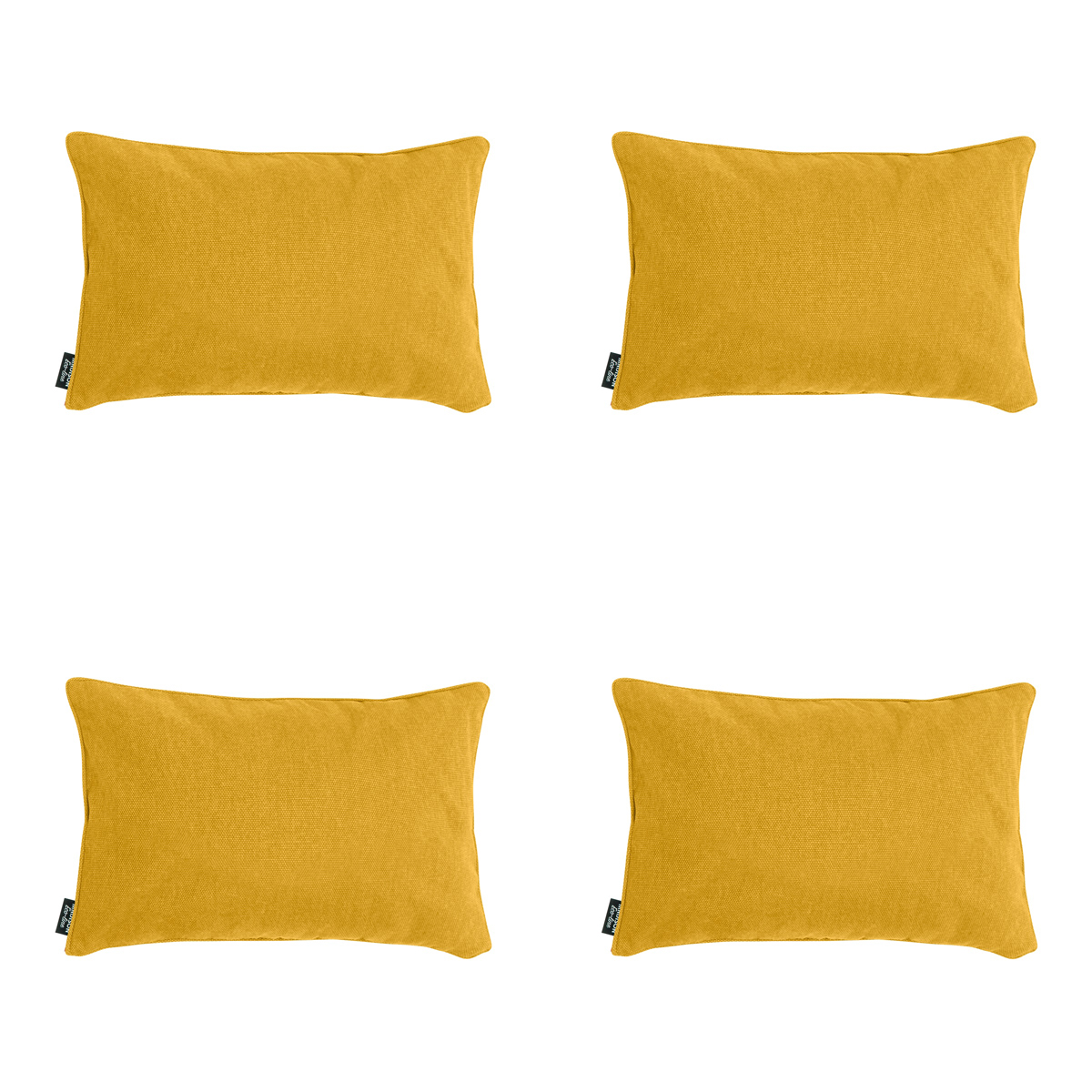 Madison -  Sierkussen Gold canvas eco+ - Ca. 30x50 cm - Set van 4