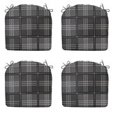 Madison -  Zitkussen Patchy grey - Ca. 46x48 cm - Set van 4