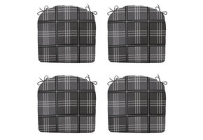 Madison -  Zitkussen Patchy grey - Ca. 46x48 cm - Set van 4